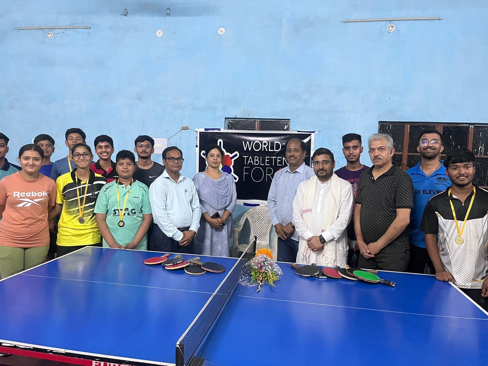 मौलाना अब्दुल कलाम इनडोर स्टेडियम में टेबल टेनिस टूर्नामेंट