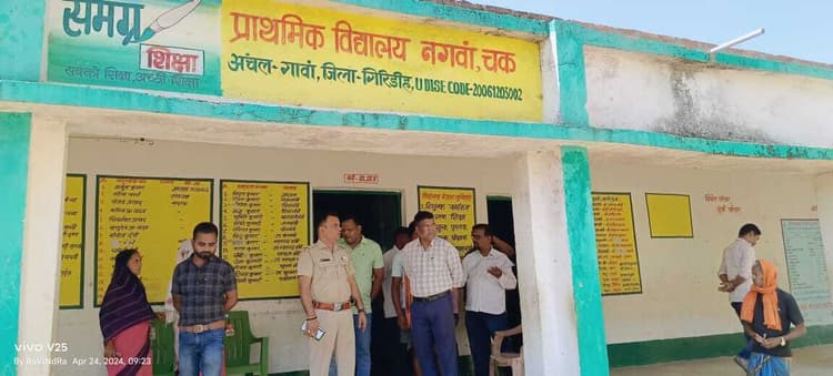 बीडीओ-सीओ ने किया मतदान केंद्रों का निरीक्षण