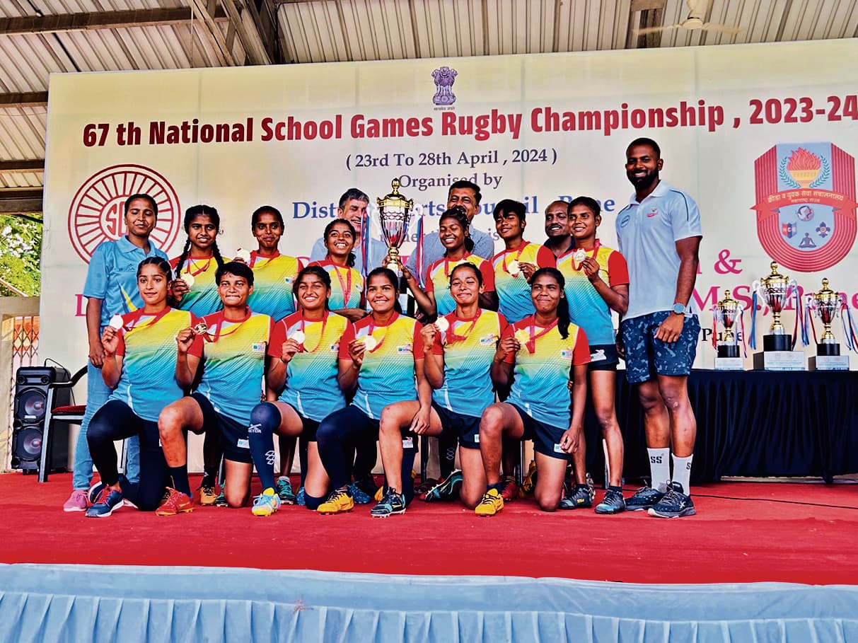 नेशनल स्कूल रग्बी में बिहार की बालक और बालिका टीम चैंपियन