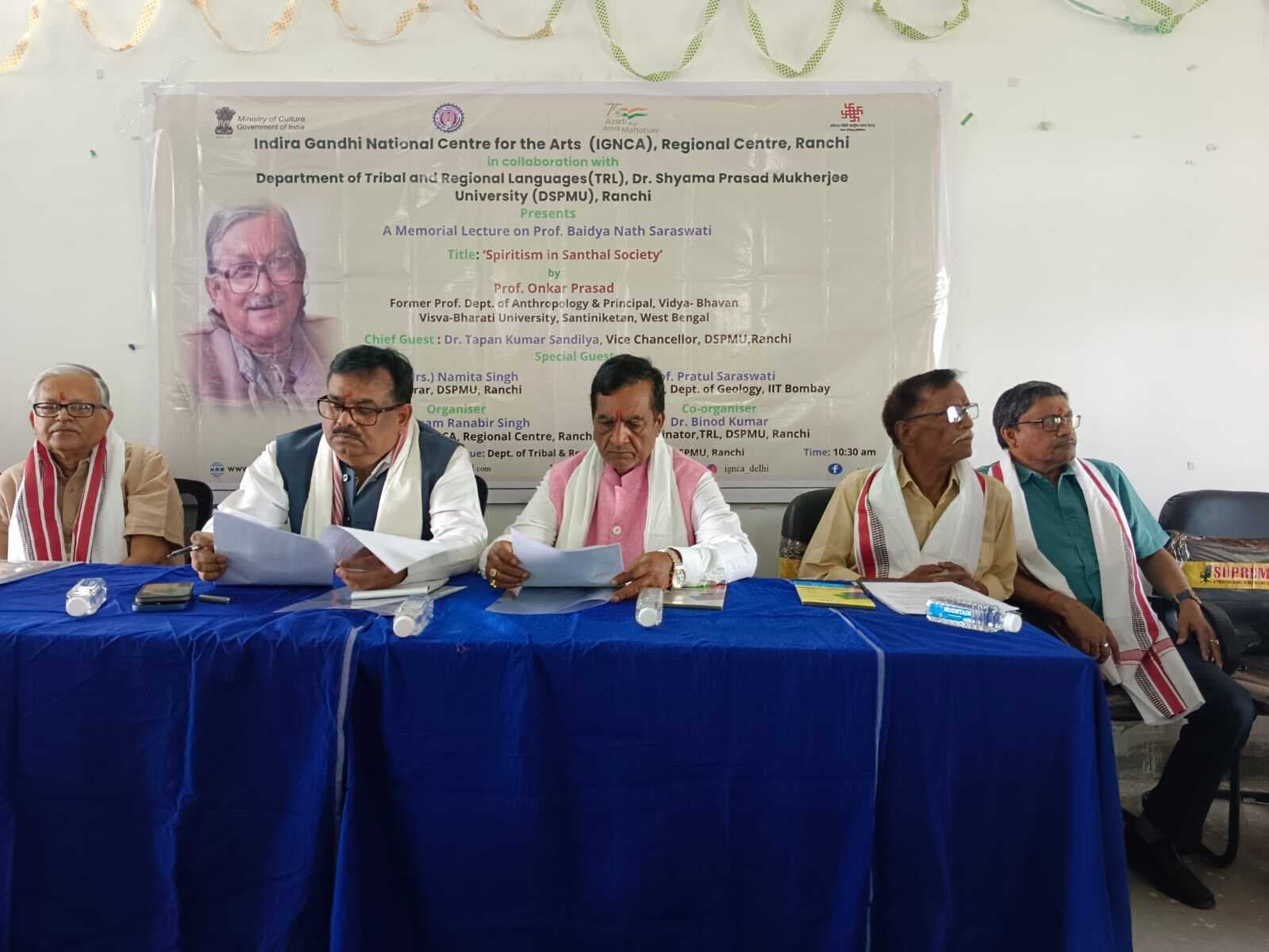 प्रो सरस्वती भारतीय संस्कृति, धर्म और आदिवासी अध्ययन के प्रणेता: कुलपति