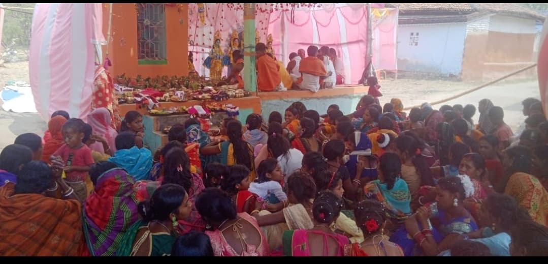 सिल्ली में रामायण पाठ यज्ञ अनुष्ठान का समापन