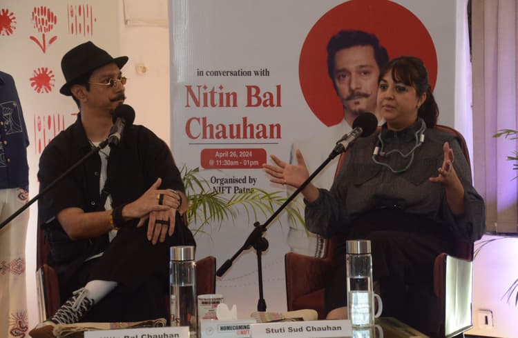 निफ्ट के बच्चों के साथ मिल कर मधुबनी पेंटिंग पर काम करेंगे फैशन डिजाइनर नितिन बाल चौहान