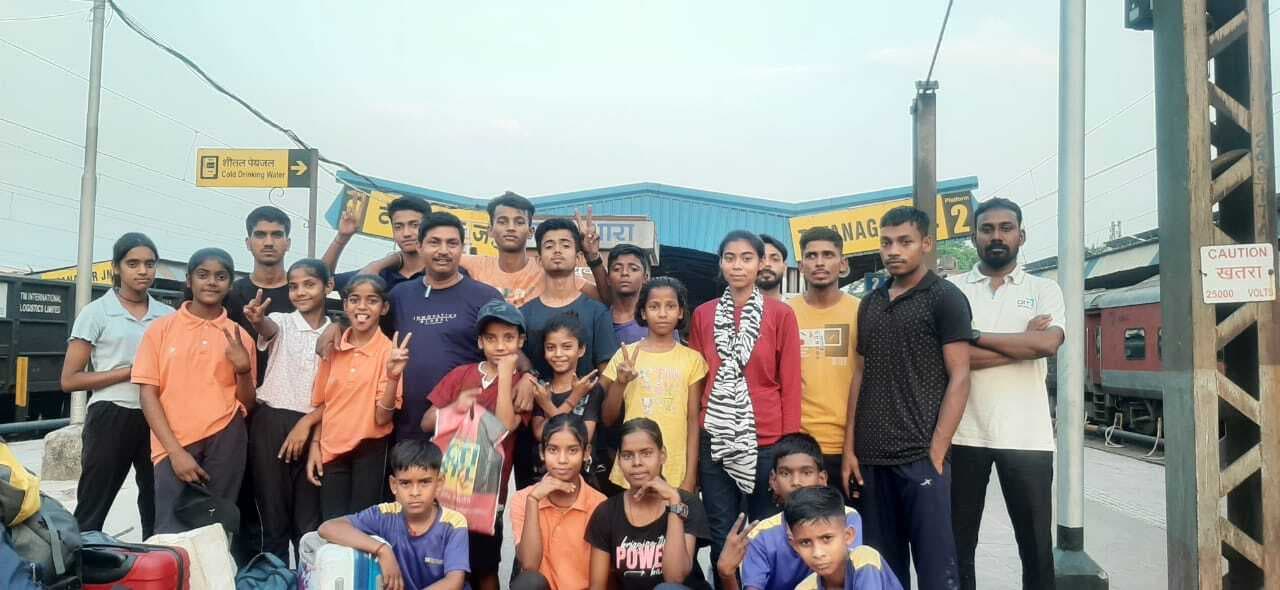 लेजर रन में भाग लेने के लिए झारखंड टीम अमरावती गयी