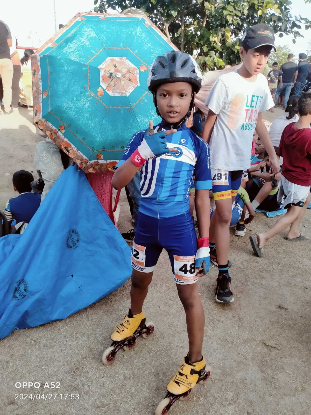 रांची के हर्ष ने पांचवीं रैंकिंग रोलर स्केटिंग चैंपियनशिप में जीता रजत