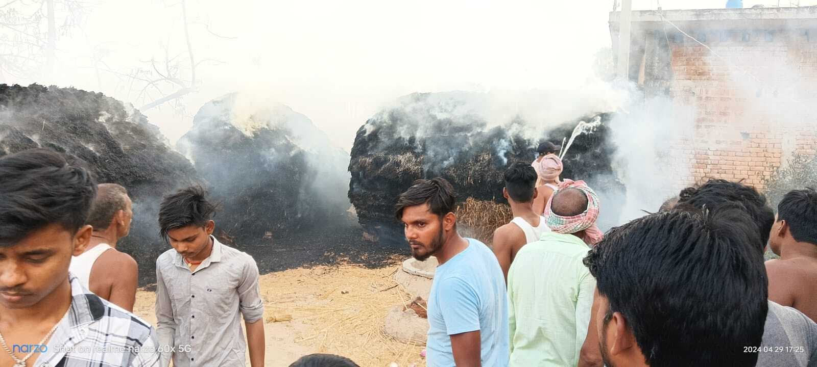 शॉर्ट सर्किट से आग लगने पर भारी नुकसान