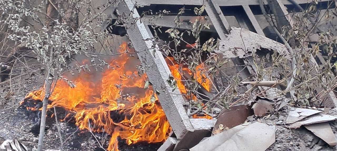 सलानपुर वर्कशॉप में लगी आग, मची अफरा तफरी