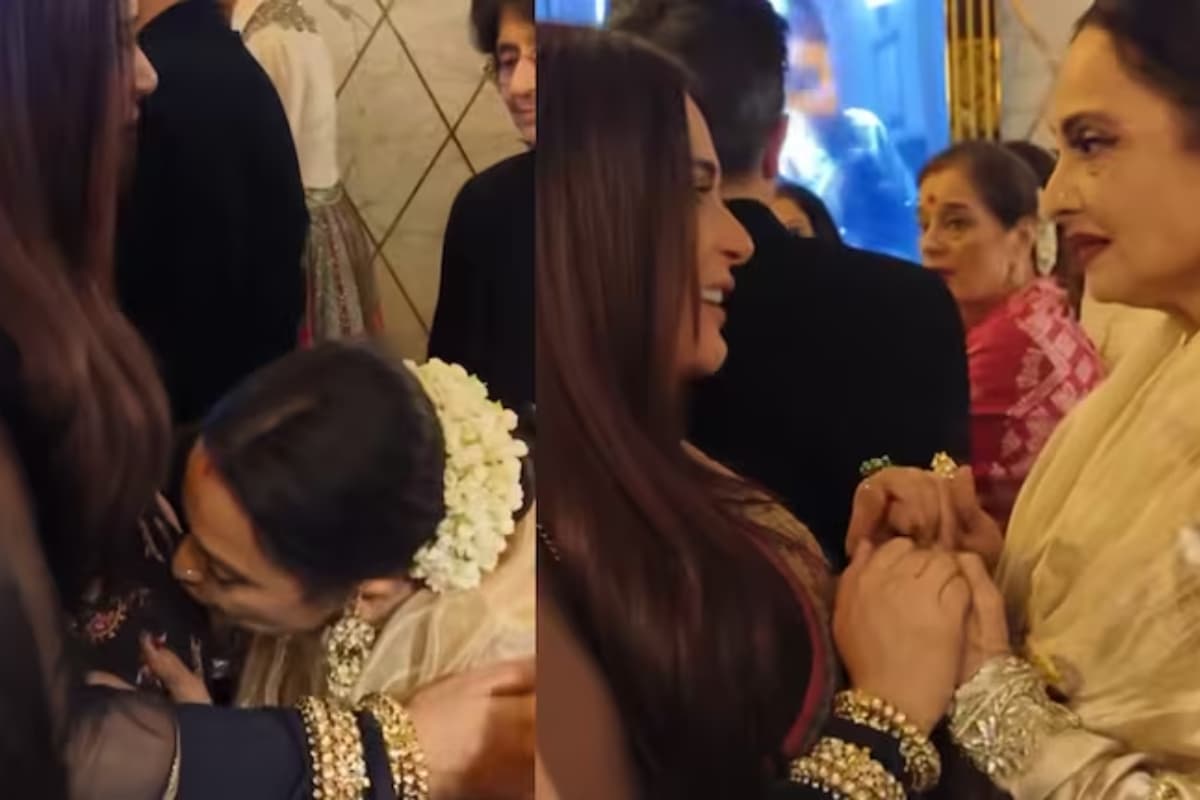 Heeramandi के प्रीमियर पर रेखा ने ऋचा चड्ढा के बेबी बंप को किया किस, आप भी देखें ये दिल छू लेने वाला VIDEO