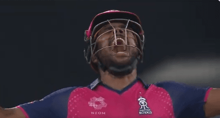 शेर की तरह दहाड़ लगाकर सैमसन ने मनाया जीत का जश्न, देखें वीडियो