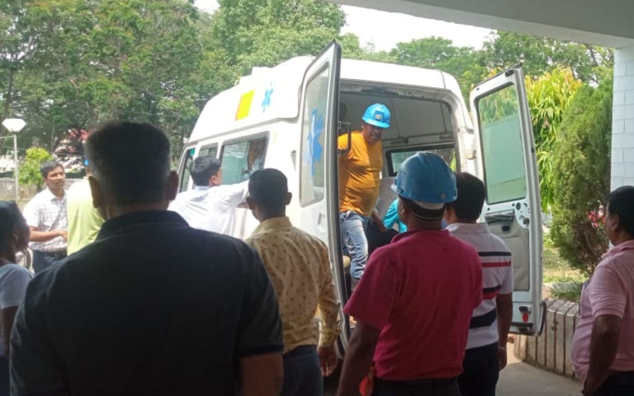 यूसिल के नरवा साइट पर दुर्घटना, ठेका मजदूर रामदास सोरेन समेत 3 घायल, टीएमएच में भर्ती