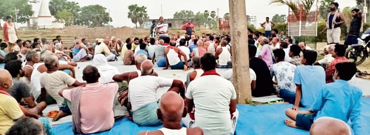 Jamui news : जमुई के मंजोष में ग्रामीणों ने किया विद्रोह, कहा- जान दे देंगे लेकिन नहीं देंगे एक इंच भी जमीन