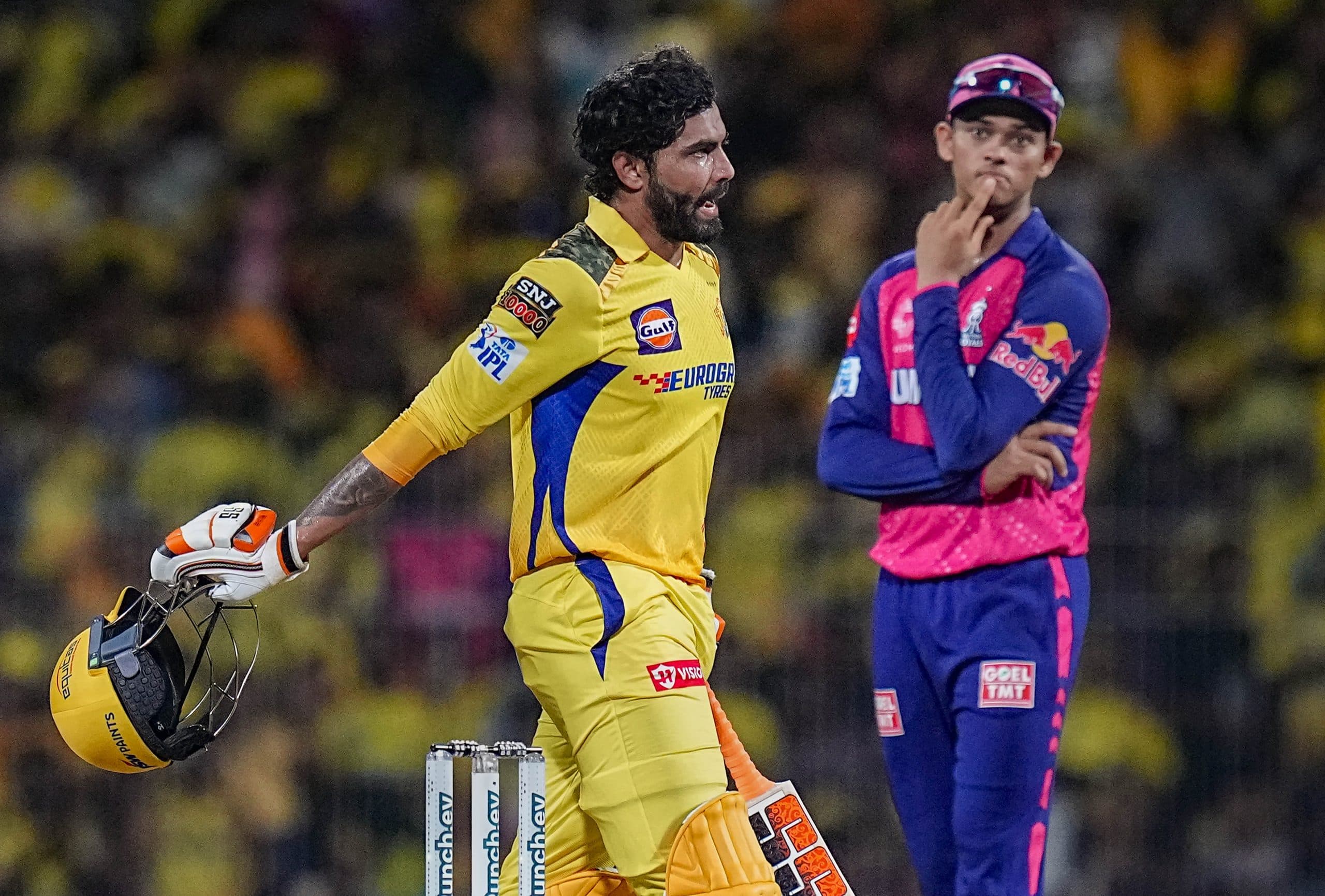 IPL 2024: रवींद्र जडेजा हुए अजीब तरीके से आउट, सोशल मीडिया पर वीडियो वायरल