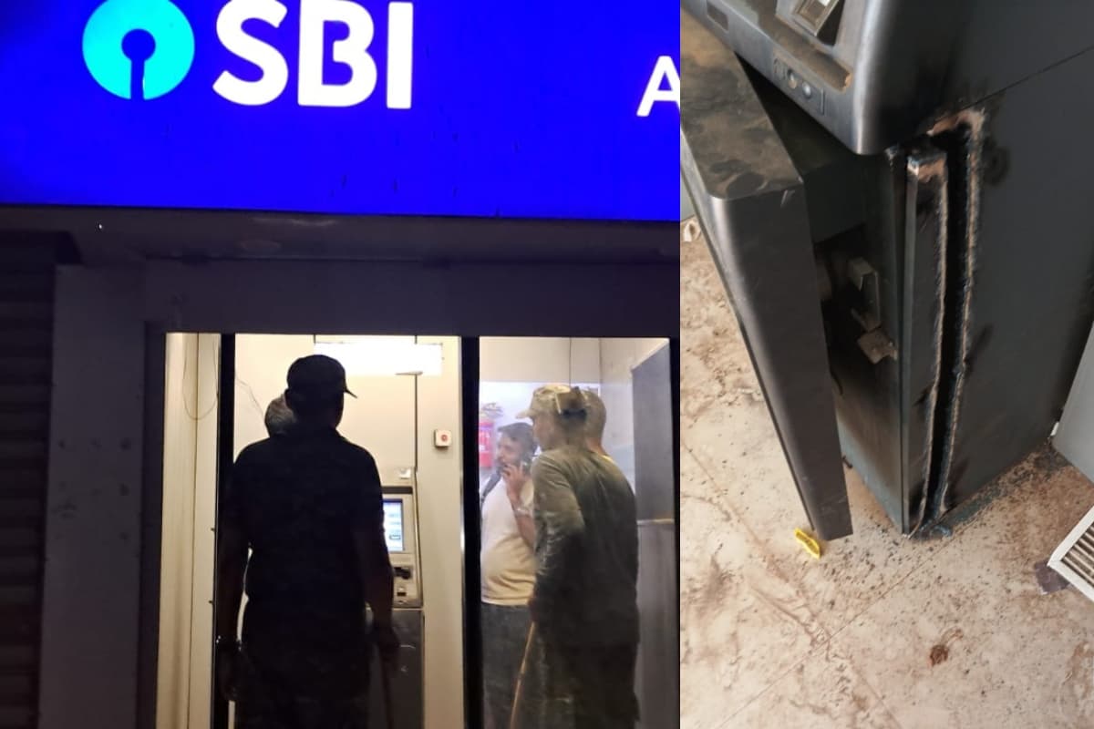 हजारीबाग में ATM काटकर 11 लाख रुपये ले भागे चोर, कैमरे को किया स्पे से पेंट