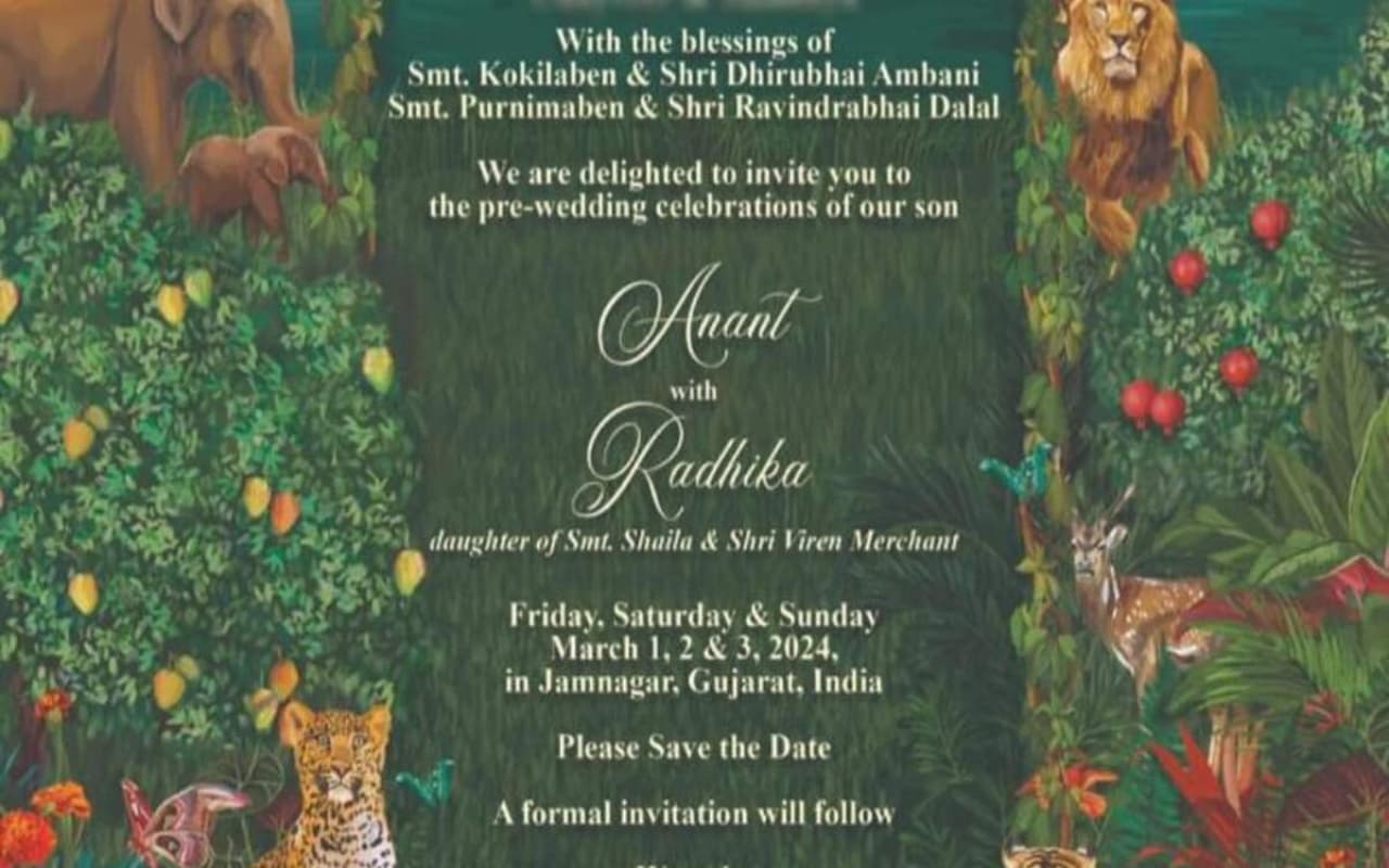 Anant-Radhika Wedding Card: छप गया अनंत-राधिका की शादी का कार्ड, पाएं इवेंट की डीटेल्स