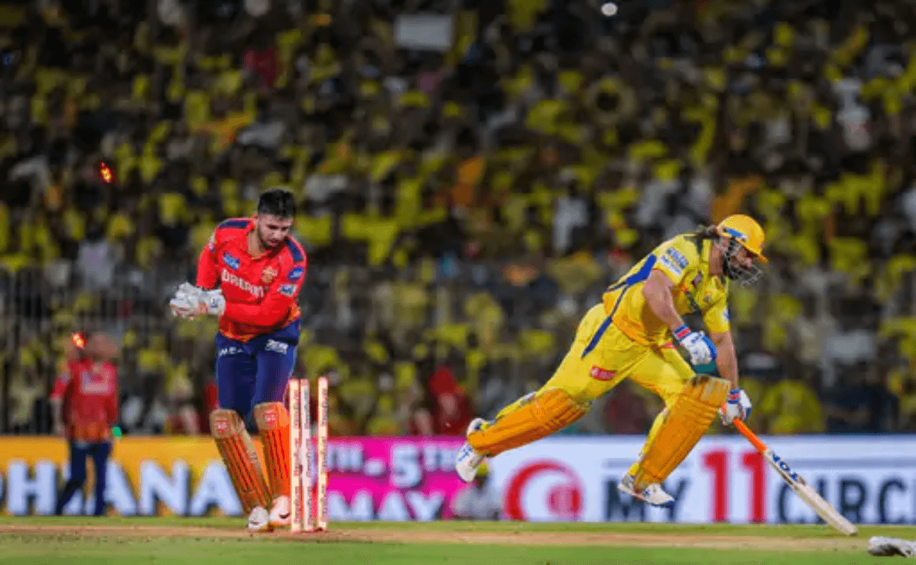 IPL 2024: MS Dhoni run out IPL 2024: MS Dhoni run out