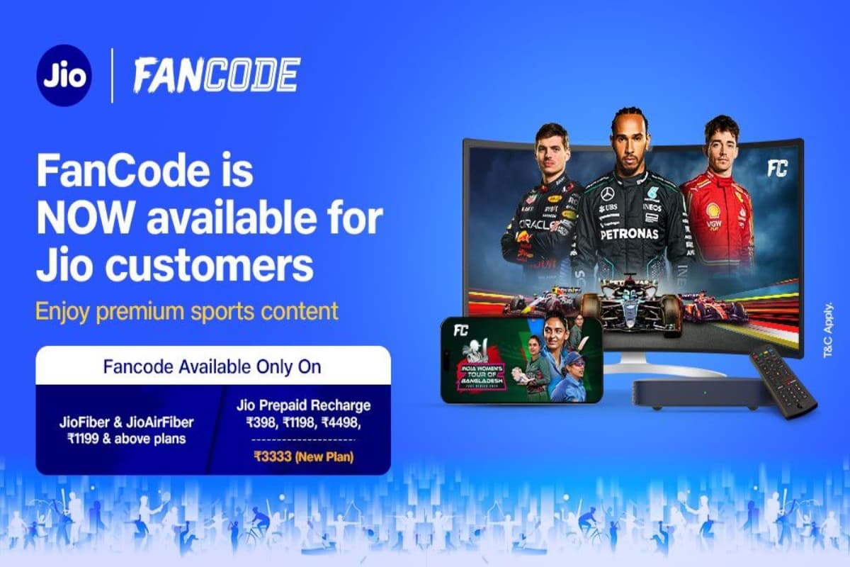 Reliance Jio का नया धमाका! लंबी वैलिडिटी के साथ Fancode का सब्सक्रिप्शन फ्री