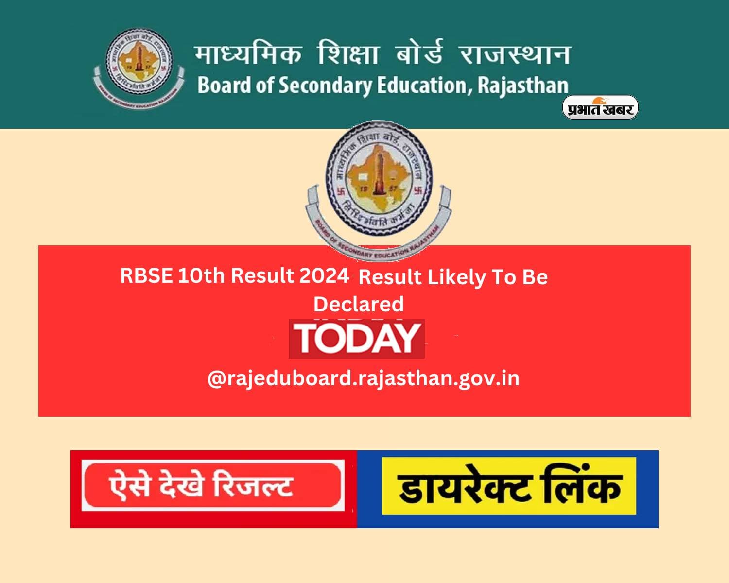 Rajasthan Board RBSE 10th Result 2024