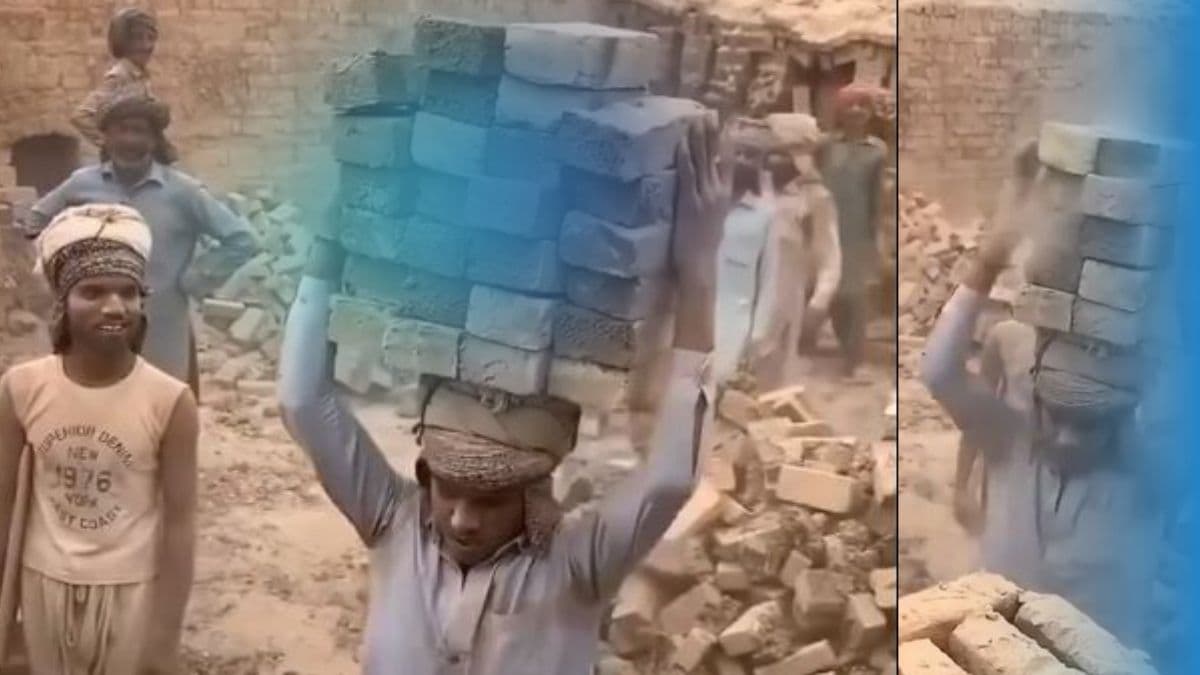 Viral Video: एक साथ सिर पर 28 ईंटें उठाता लेता है ये मजदूर, वीडियो देख कर दुनिया है हैरान