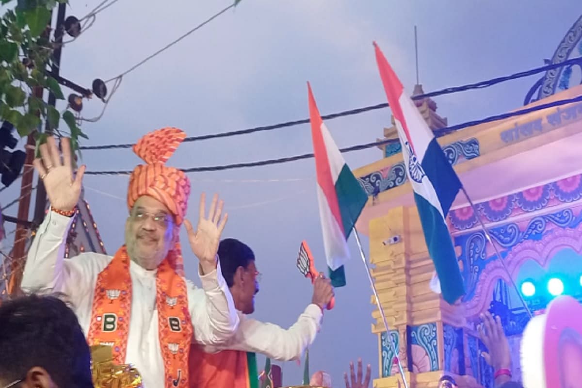 Amit Shah Road Show: रांची में अमित शाह ने किया रोड शो, गंगा आरती का भी हुआ आयोजन