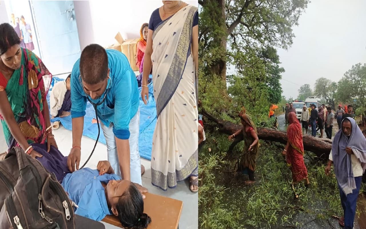 बिहार में मौसम का कहर, कहीं आंधी-बारिश से मौत और तबाही तो कहीं लू लगने से स्कूल में बच्चे हुए बेहाेश