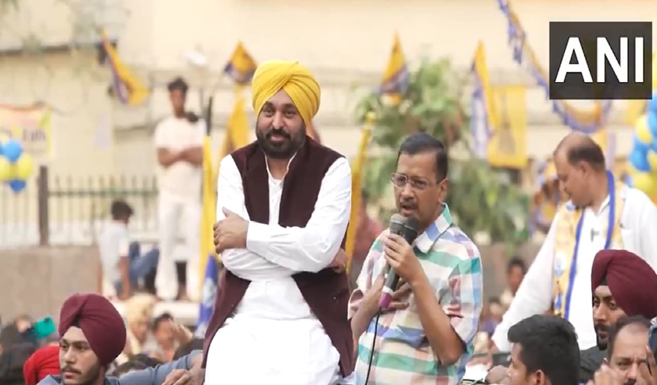 bhagwant mann and kejriwal