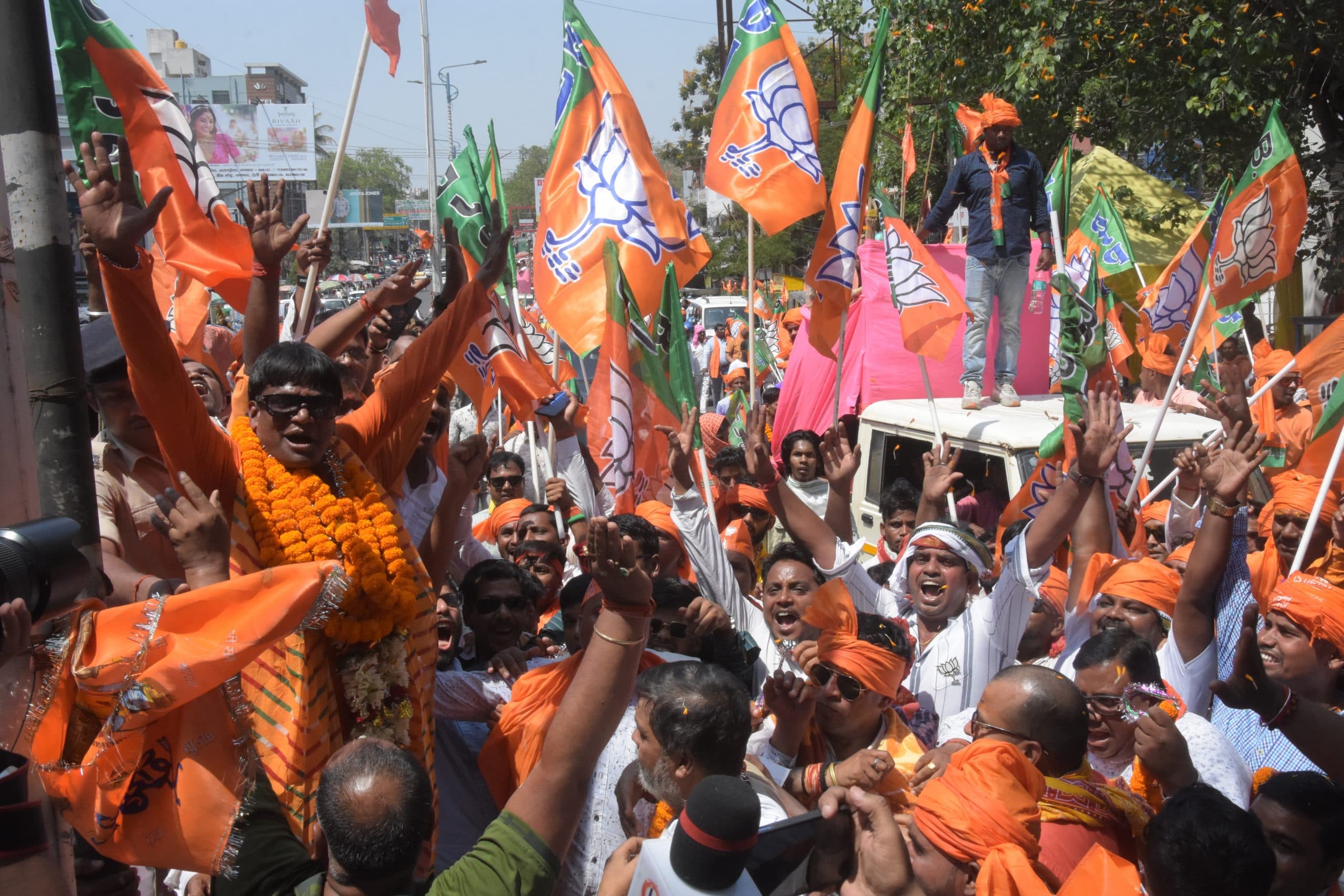 43 डिग्री तापमान में भी दिखा भाजपाइयों का उत्साह