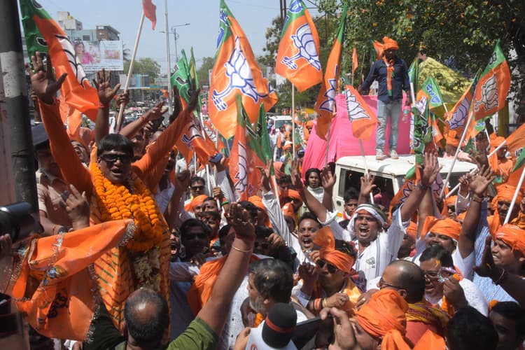 43 डिग्री तापमान में भी दिखा भाजपाइयों का उत्साह