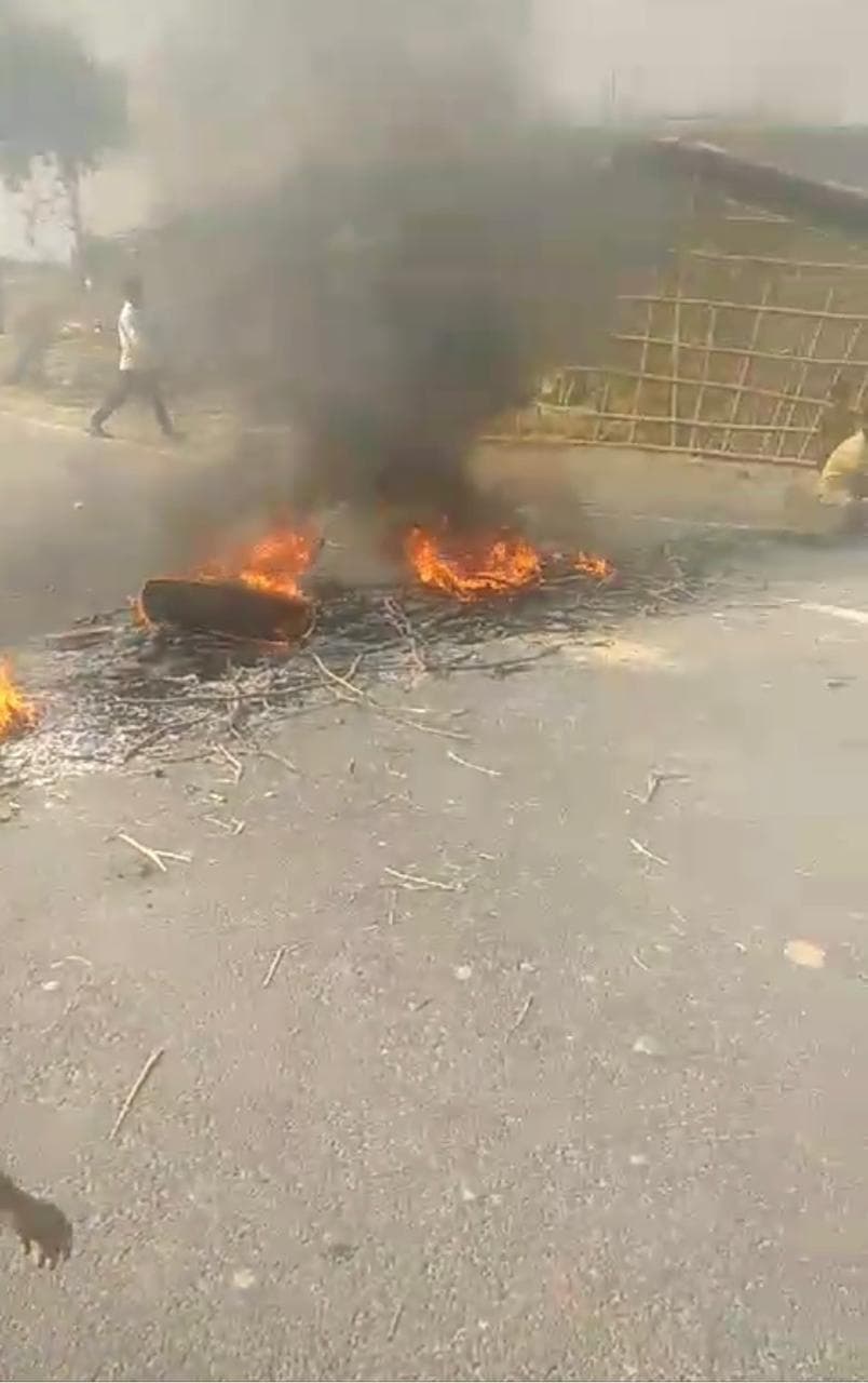 अग्निशमन की गाड़ी ने गर्भवती महिला को रौंदा, मौत