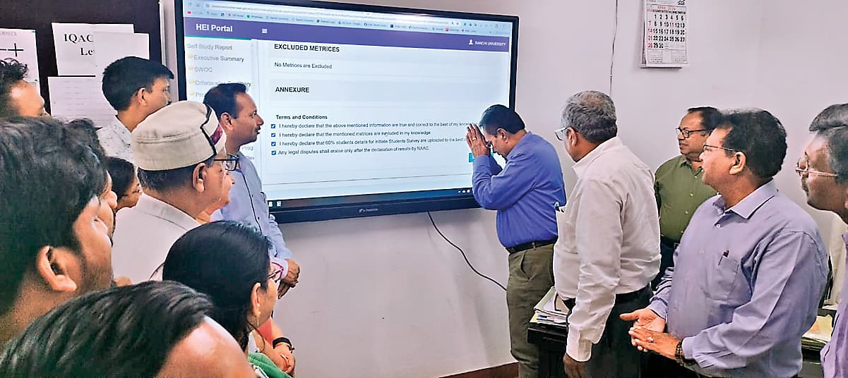 रांची विवि ने सफलतापूर्वक एसएसआर किया अपलोड, ए प्लस प्लस ग्रेड लाने का है प्रयास