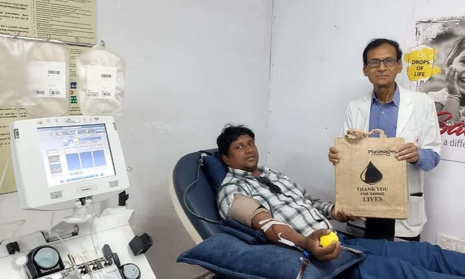 करनडीह के रवि मुर्मू ने दूसरी बार एसडीपी दान किया