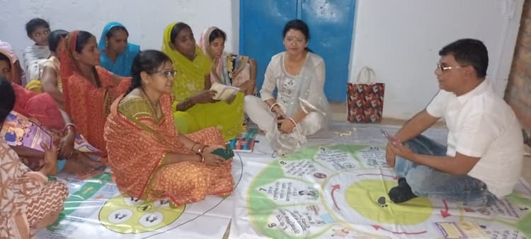 विधायक ने गोविंदपुर में की पदयात्रा, भाजपा को वोट देने की अपील