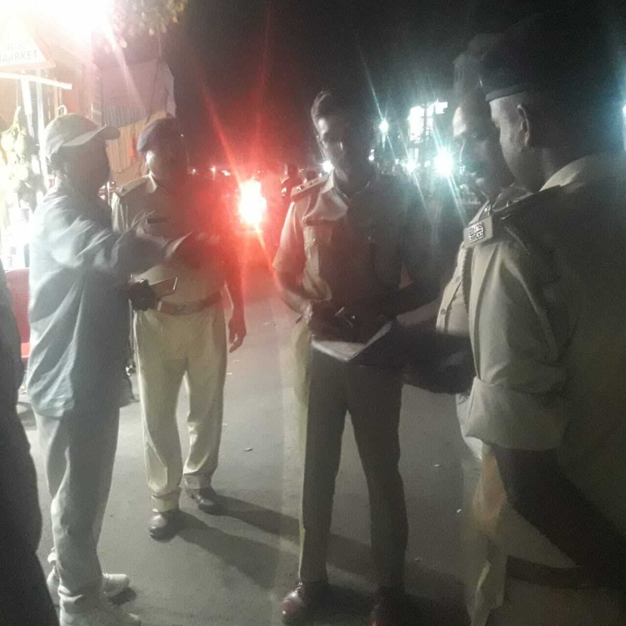 सिटी व ग्रामीण एसपी ने रात तो बलियापुर चेकनाका का निरीक्षण किया