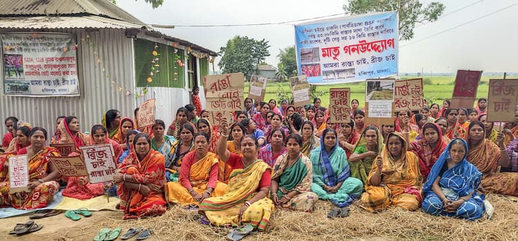मालदा उत्तर : 122 नंबर बूथ पर वोटरों ने किया मतदान का बहिष्कार