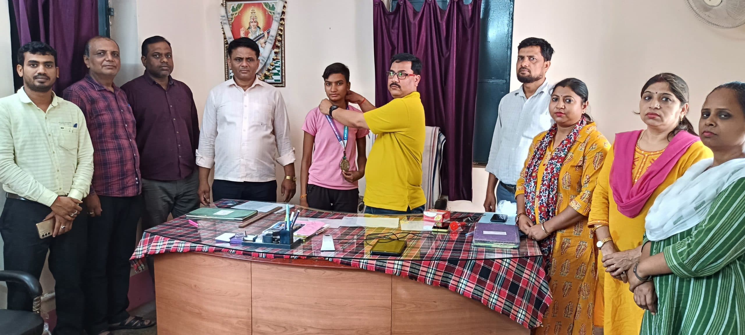 बलियापुर : नेशनल खिलाड़ी अन्नु कुमारी सम्मानित