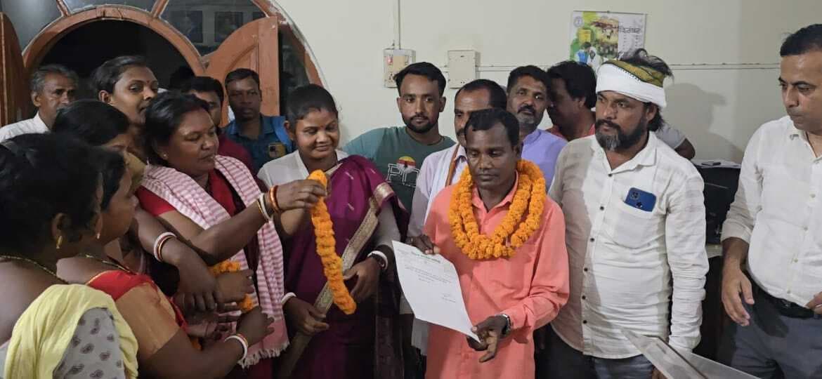 कांग्रेस के नारायणपुर प्रखंड अध्यक्ष बने केश्वर सोरेन