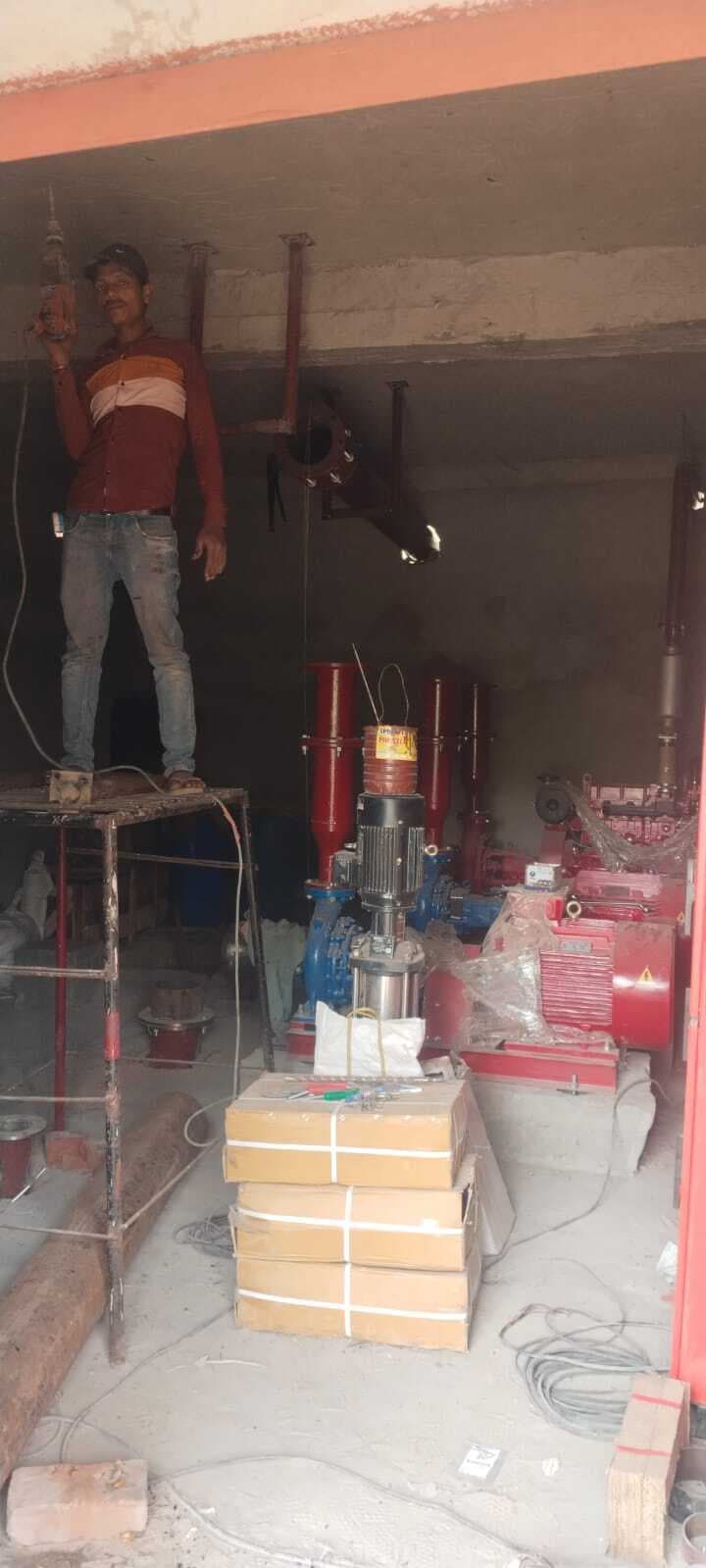 सदर अस्पताल में फायर फाइटिंग सिस्टम में मोटर पंप और बिजली कनेक्शन बाकी