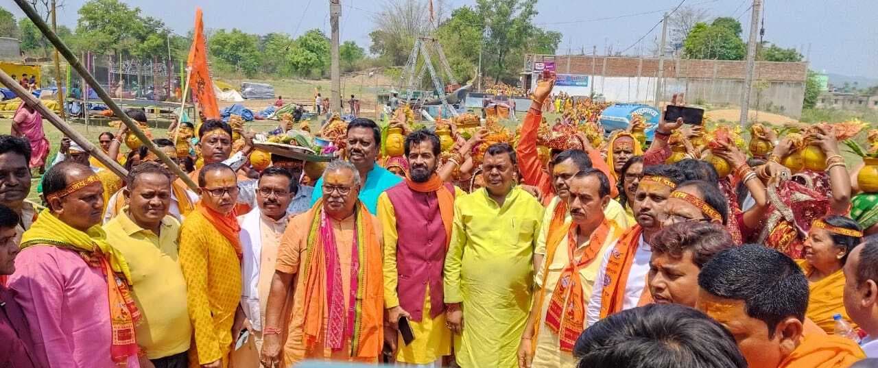 चलकरी में जल यात्रा के साथ 10 दिवसीय यज्ञ शुरू