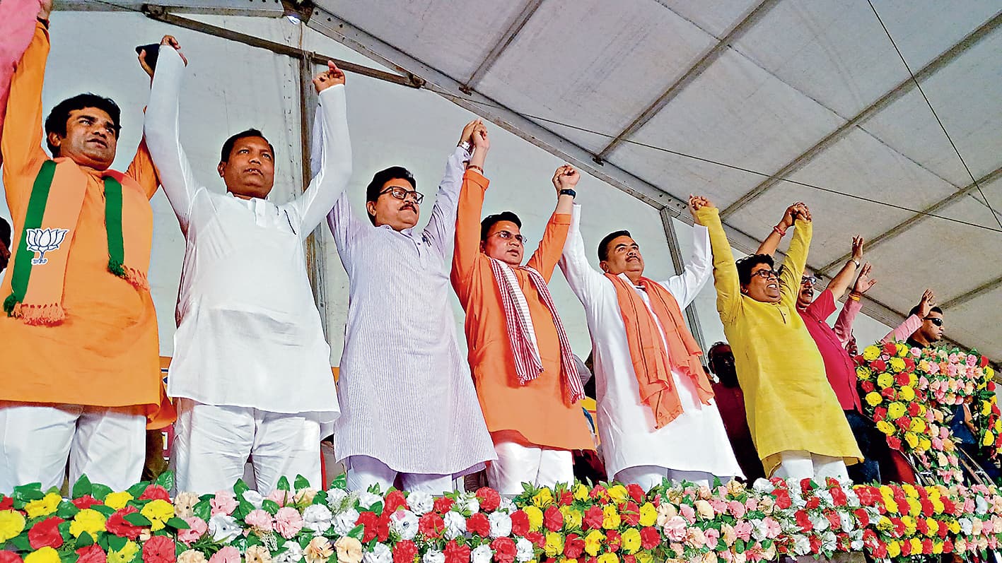 नेपाल और अजीत महतो को वोट कटवा कहा शुभेंदु ने