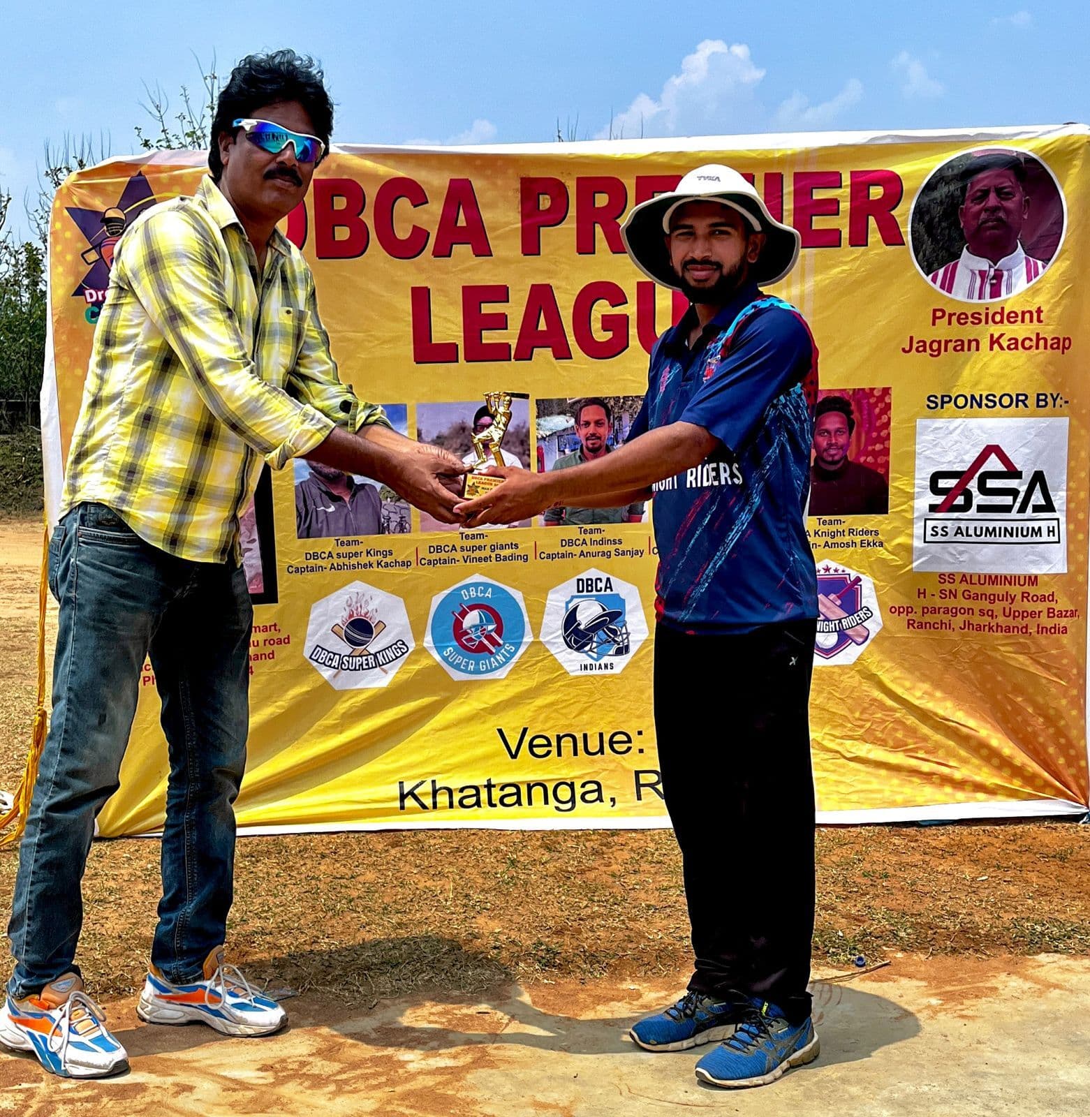 डीबीसीए नाइट राइडर्स और इंडियंस जीते