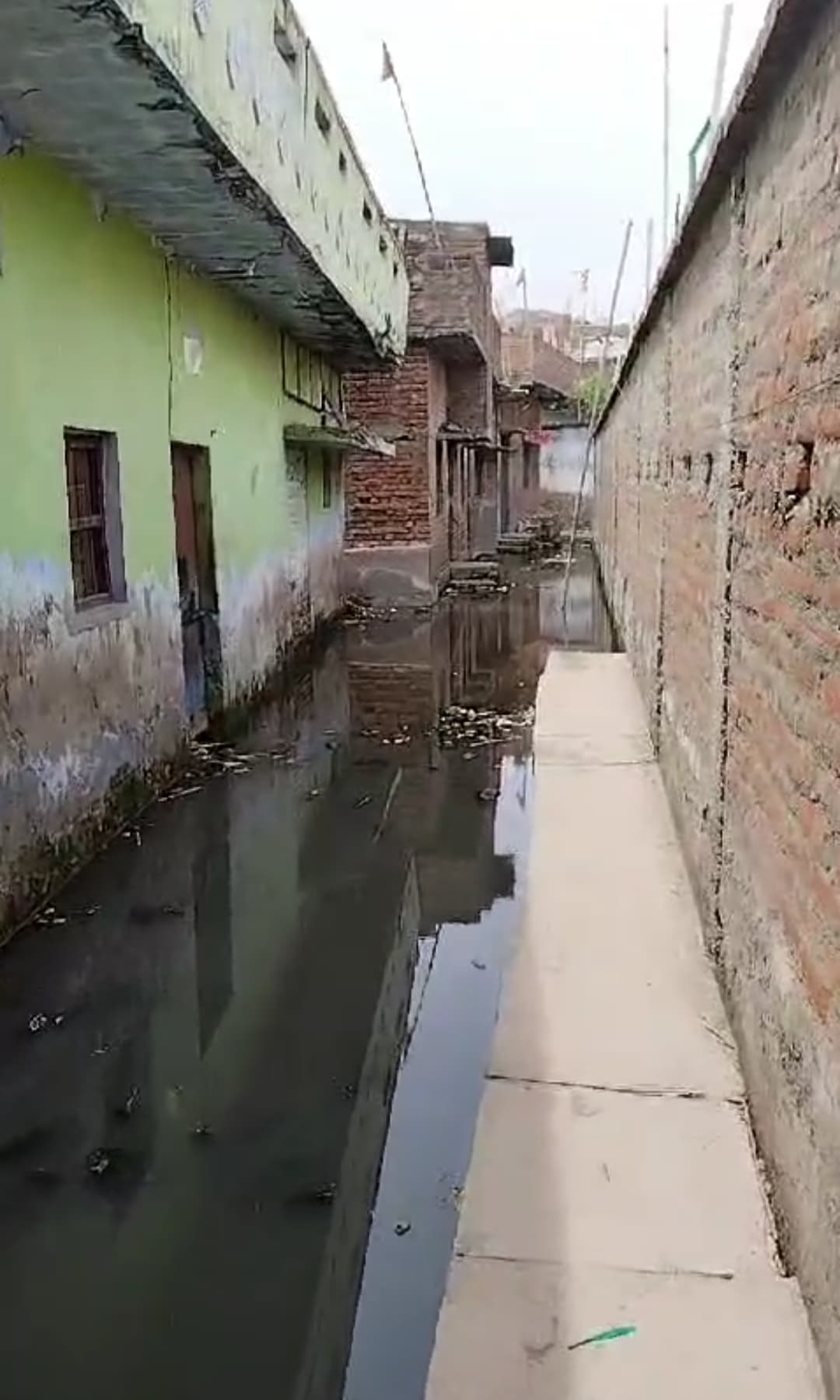 वार्ड 28 के कई मुहल्लों में रोड पर ही बह रहा नाले का पानी