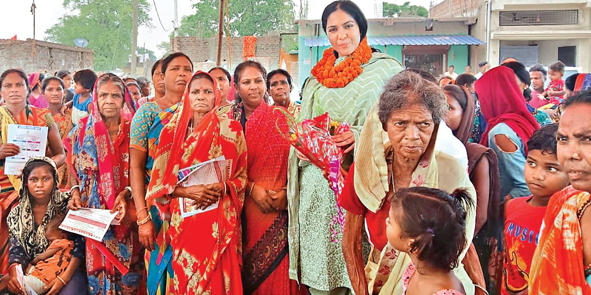 रांची के इंडिया गठबंधन की प्रत्याशी के साथ एक दिन