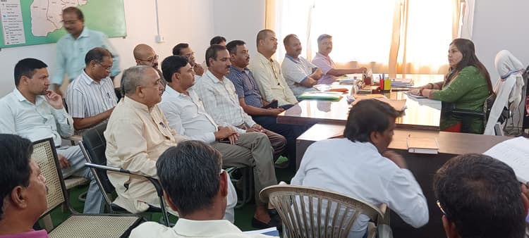 बीडीओ ने सेक्टर मजिस्ट्रेट के साथ की बैठक