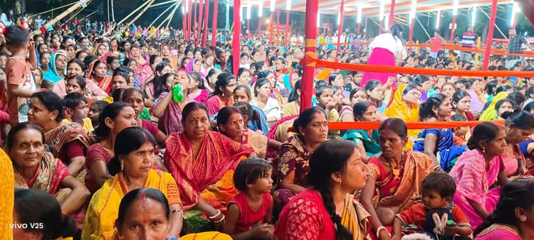 श्रीमद्भागवत कथा : शिव विवाह प्रसंग का वर्णन सुनकर श्रद्धालु हुए भाव विभोर