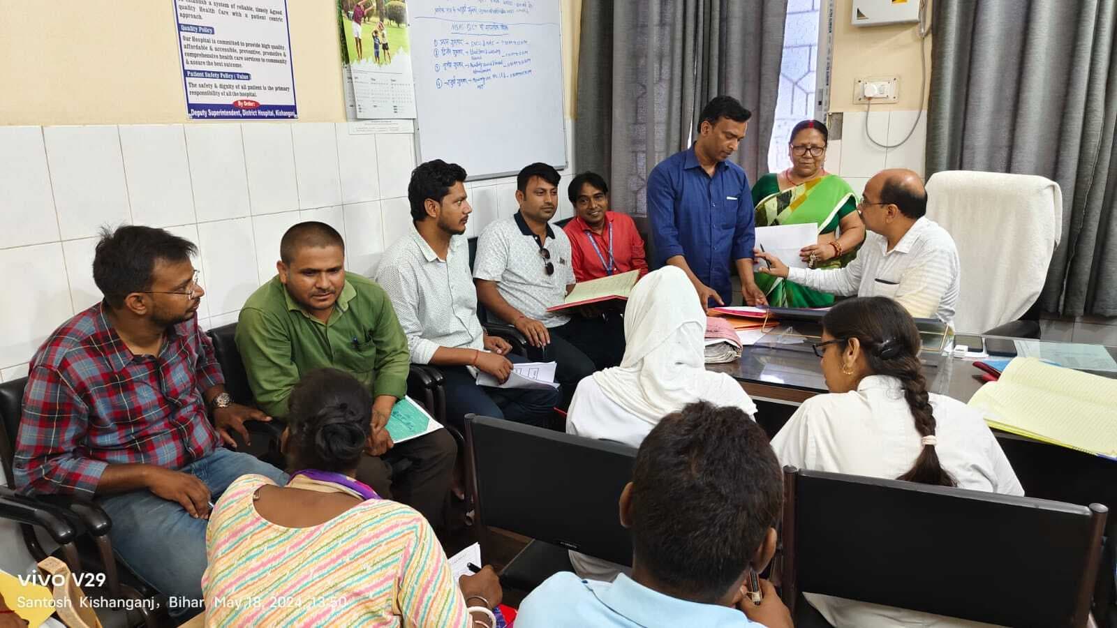 सदर अस्पताल के एनक्यूएएस प्रमाणीकरण के लिए तैयार हो रही मासिक रणनीति