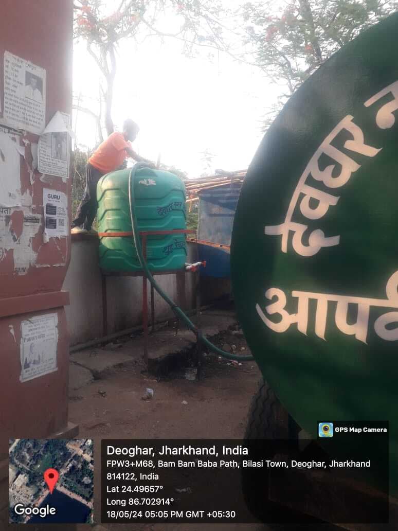 10 प्याऊ में भरा गया शुद्ध पेयजल