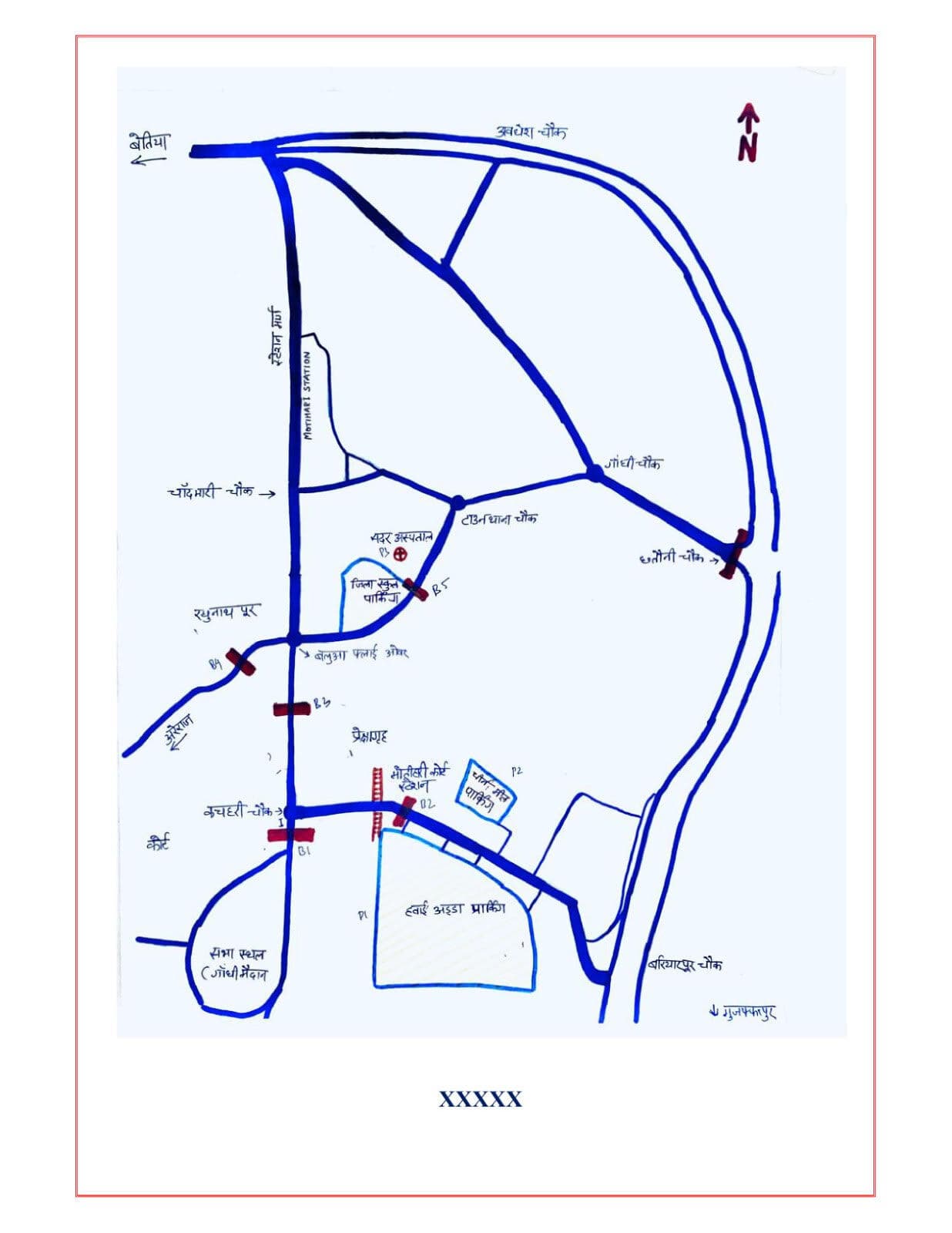 यातायात व्यवस्था को लेकर रूट चार्ट निर्धारित