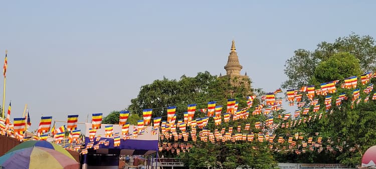 80 फुट बुद्ध मूर्ति के पास से निकलेगी शोभायात्रा