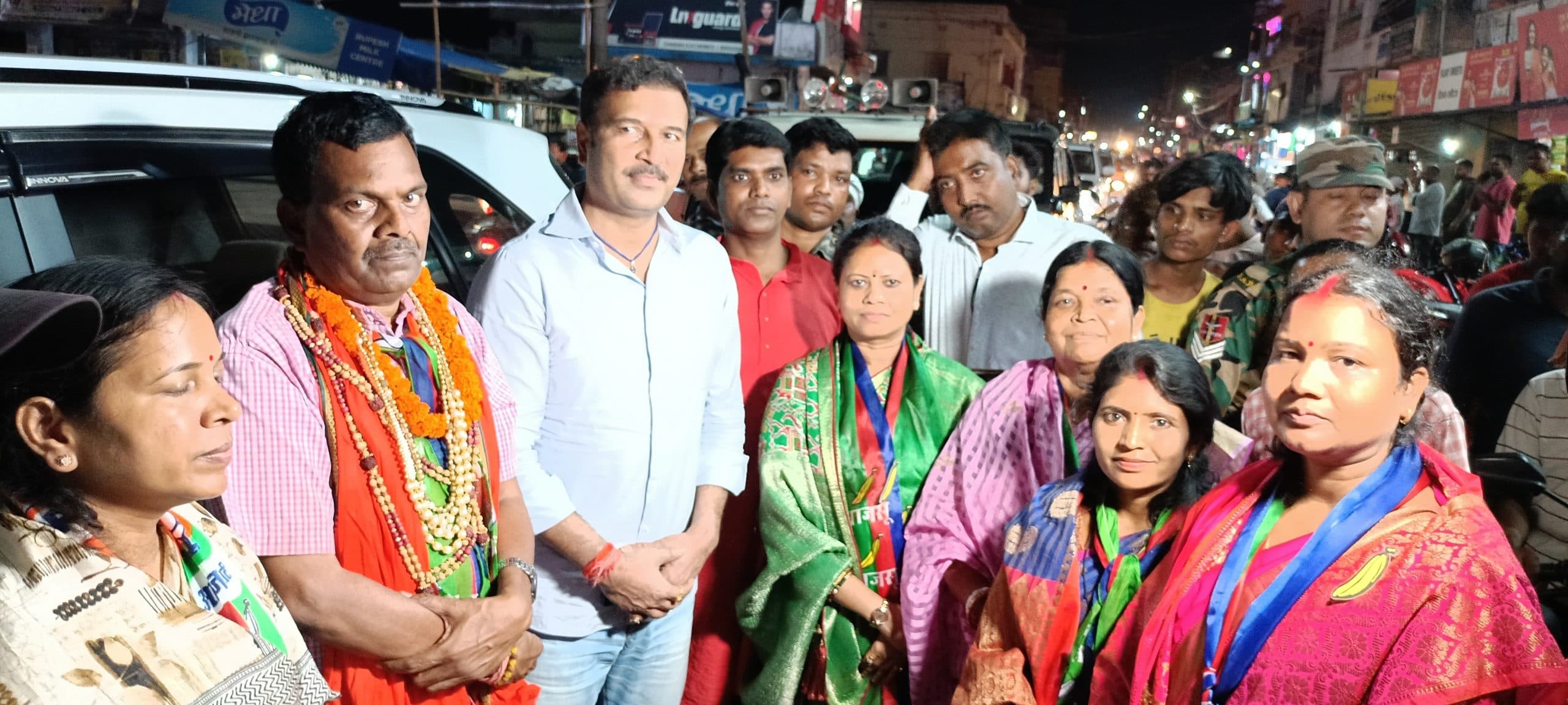 आजसू सुप्रीमो ने गोमिया में किया रोड शो