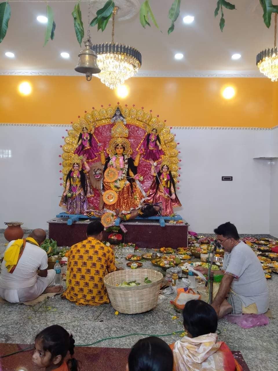 बुद्ध पूर्णिमा पर बिंदपाथर में हुई मां गंद्धेश्वरी की पूजा