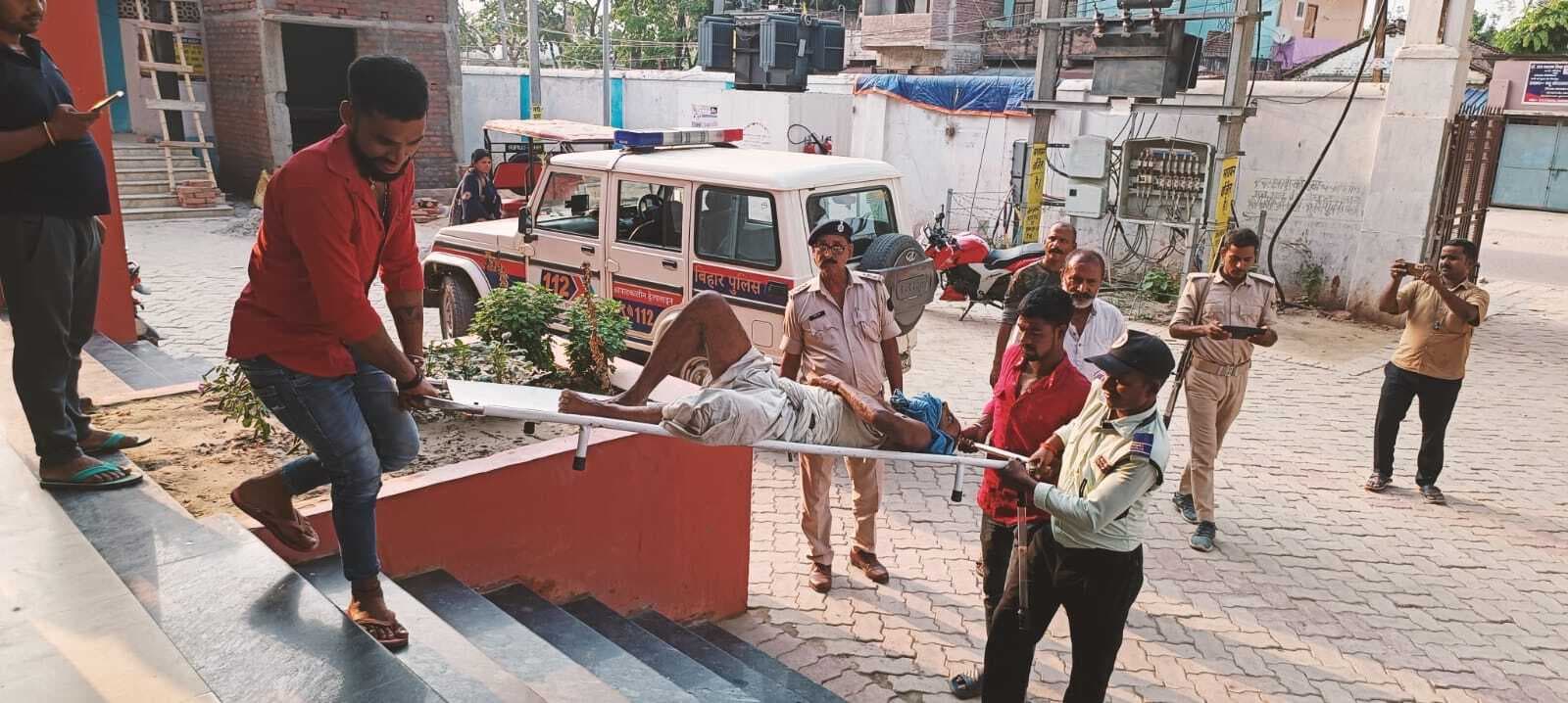 गौरेया बथान में बच्चों के विवाद में चली गोली, एक जख्मी, कट्टा व  खोखा बरामद