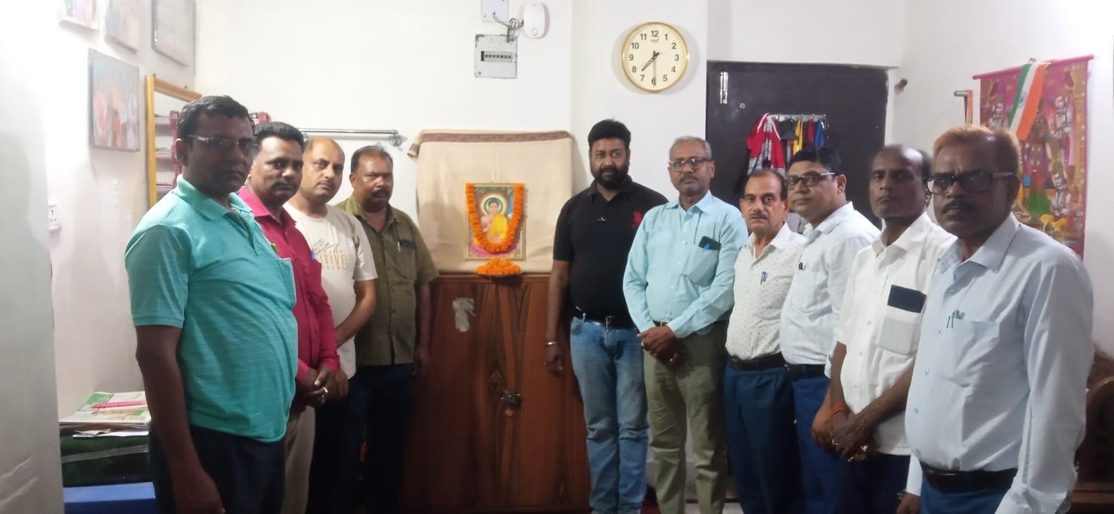 कुशवाहा संघ के सदस्यों ने मनायी बुद्ध जयंती